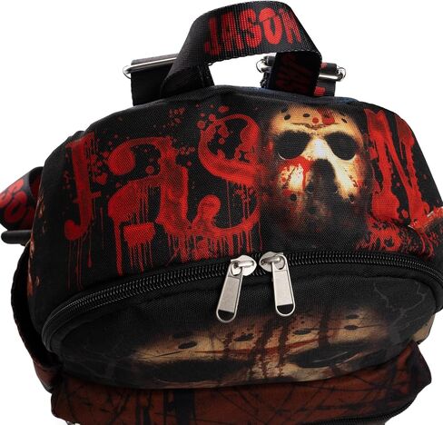 حقيبة ظهر صغيرة من النايلون الفاخر مقاس 13 بوصة من Warner Brothers Friday The 13th Jason مقاس 13 بوصة in Saudi Arabia