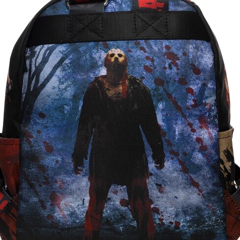 حقيبة ظهر صغيرة من النايلون الفاخر مقاس 13 بوصة من Warner Brothers Friday The 13th Jason مقاس 13 بوصة in Saudi Arabia