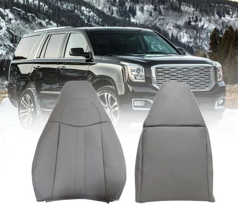 FZJDSD غطاء مقعد جلدي من الألياف الدقيقة للسائق أو الراكب باللون الرمادي متوافق مع Chevy Express GMC Savana Work Van 1500 2500 3500 2003 2004 2005 2006 2007 2008 2009 2010 2011 2012 2013 2014 in Saudi Arabia