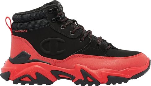 Champion Men's Bromad Lock Shoes Boots (Black/Scarlet, US Footwear Size System, Adult, Men, Numeric, Medium, 9) in Saudi Arabia