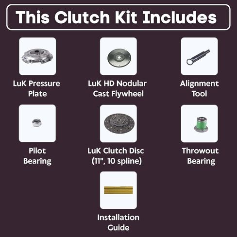 LuK Clutch Kit with HD OEM Flywheel For 2005-2010 Ford Mustang GT 281" 4.6L SOHC V8 - Heavy Duty Performance Upgrade for Smooth Engagement - Durable & Precise Fit - Offers 12 Month Brand Warranty in Saudi Arabia
