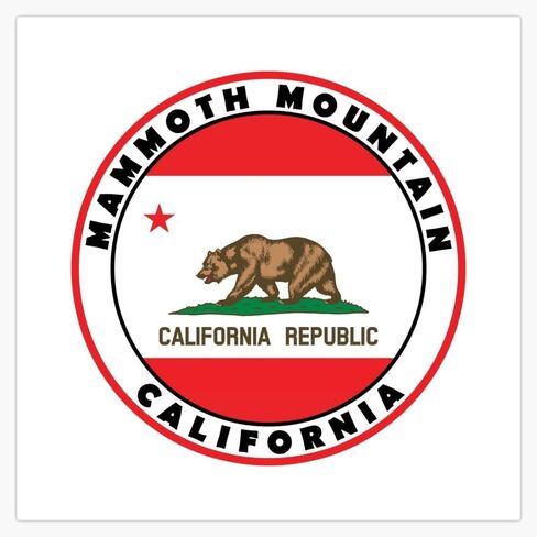 MAMMOTH MOUNTAIN CALIFORNIA SKIING SKI SNOWBOARDING HIKING CLIMBING 20 Window Water Bottle Bumper Sticker Decal 5" in Saudi Arabia