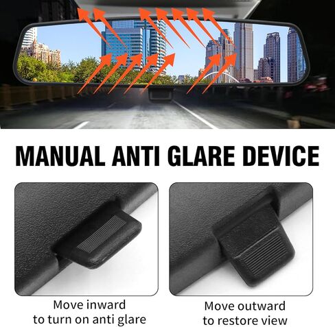 8993023K Interior Rearview Mirror Kit, Replacement for Dodge Challenger 2008-2013, Replacement for Jeep Wrangler TJ JK JL Cherokee Compass 2003-2017 in Saudi Arabia