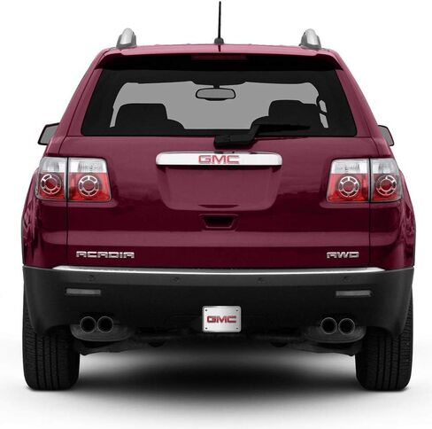 iPick Image Made for GMC 3D Logo in Red Inlay on Brush Billet Aluminum 2 inch Tow Hitch Cover in Saudi Arabia