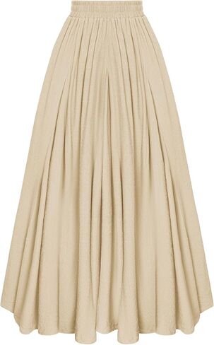Scarlet Darkness Women Casual Maxi Skirt Flowy Bohemian Renaissance Long Skirts in Saudi Arabia
