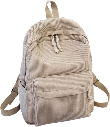 سروال قصير حقيبة السفر المرأة خمر عارضة Kawaii لطيف الجمالية غامض رقيق أفخم الصوف حقيبة الظهر Daypack (أبيض) in Kuwait