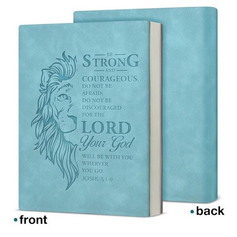 Christian Journal Notebook Bible Verse Joshua 1:9 Be Strong and Courageous Scripture Religious Writing Notebook Gifts in Saudi Arabia