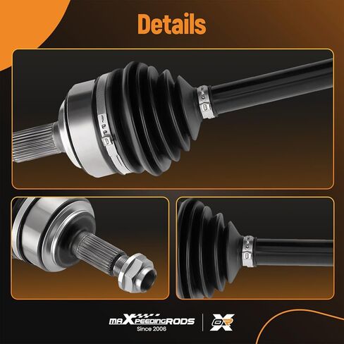 maXpeedingrods Pair (2) Front CV Axle Drive Shaft for Honda CR-V 2007 2008 2009 2010 2011 2012 2013 2014, L4 2.4L, Driver and Passenger Side, Replace# 66-4256, 66-4257 in Saudi Arabia
