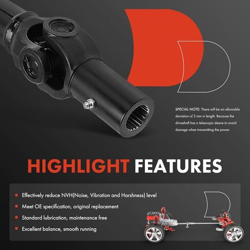 A-Premium Rear Complete Drive Shaft Prop Shaft Driveshaft Assembly Compatible with Polaris RZR Pro XP 2020, RZR PRO XP 4 2020 in Saudi Arabia