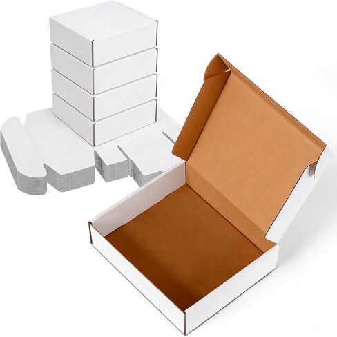 10x10x2 inches Small White Shipping Boxes 25 Pack，Corrugated Cardboard Gift Boxes，Mailing Boxes for Small Business Packing and Storage in Kuwait