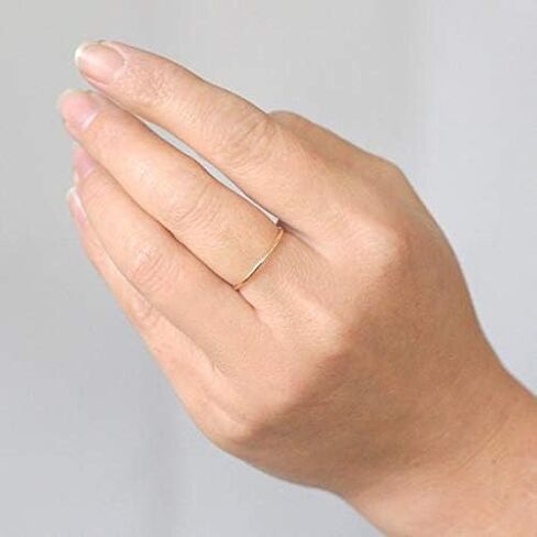 حلقة قابلة للتكديس. SMOOTH stacking band. وردي، مملوء بالذهب الأصفر أو الفضة الإسترليني. حلقة الحد الأدنى. حلقة ضئيلة. حلقات معدنية مختلطة. in Saudi Arabia