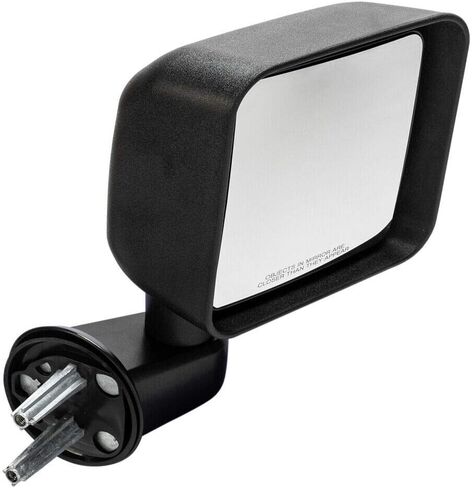 مرآة جانبية للراكب الأيمن لسيارة جيب رانجلر 2007-2017، قابلة للطي يدويًا، نسيج أسود، استبدال مباشر، هيكل متين وسهل التركيب in Kuwait