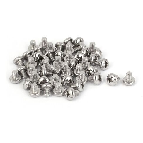 Uxcell M6x18mm 316 الفولاذ المقاوم للصدأ فيليبس عموم رئيس آلة مسامير فضية اللون 10 قطع in Saudi Arabia
