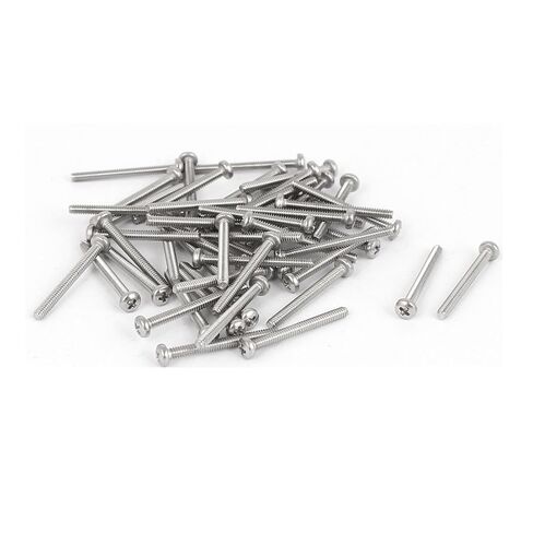 Uxcell M6x18mm 316 الفولاذ المقاوم للصدأ فيليبس عموم رئيس آلة مسامير فضية اللون 10 قطع in Saudi Arabia