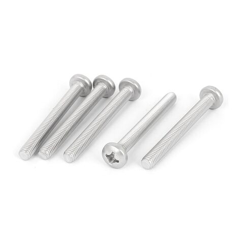 Uxcell M6x18mm 316 الفولاذ المقاوم للصدأ فيليبس عموم رئيس آلة مسامير فضية اللون 10 قطع in Saudi Arabia