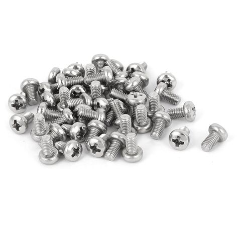 Uxcell M6x18mm 316 الفولاذ المقاوم للصدأ فيليبس عموم رئيس آلة مسامير فضية اللون 10 قطع in Saudi Arabia