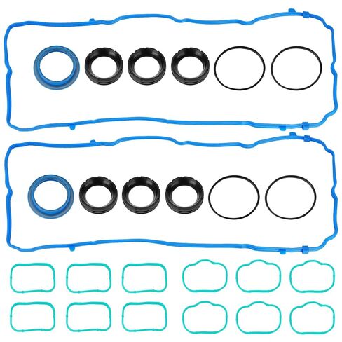 Valve Cover Intake Manifold Gasket Set Compatible with Chrysler 200 300, Jeep Cherokee Wrangler, Dodge Challenger Charger, Ram ProMaster 1500 2500 3.6L V6 VS50805R 5184596AE in Saudi Arabia