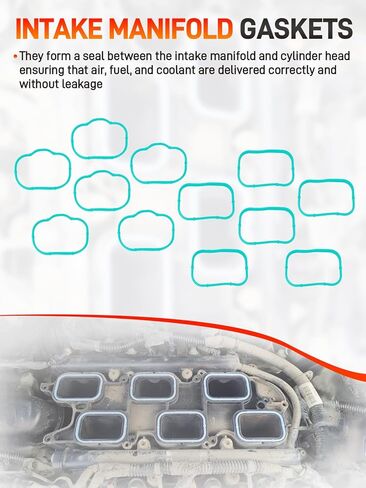 Valve Cover Intake Manifold Gasket Set Compatible with Chrysler 200 300, Jeep Cherokee Wrangler, Dodge Challenger Charger, Ram ProMaster 1500 2500 3.6L V6 VS50805R 5184596AE in Saudi Arabia