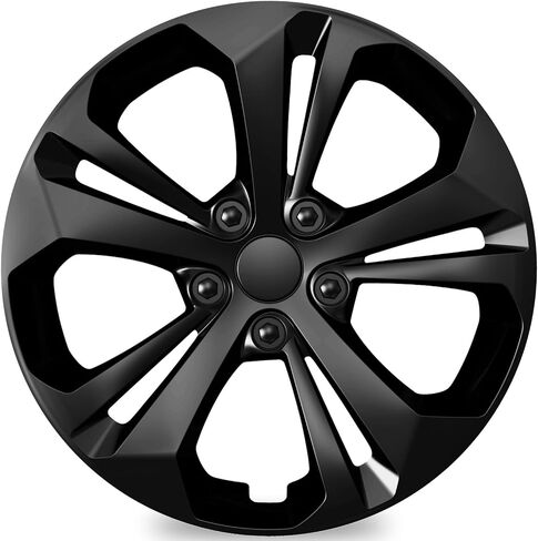 TangMiGe 4-Pack Hubcaps Compatible with Chevrolet Chevy Trax 2024 2025, Fits 17 Inch Steel Wheels Only, GM OEM #42849058, OE Wheels #42728011, (Bright Black Color Wheel Cover) in Kuwait