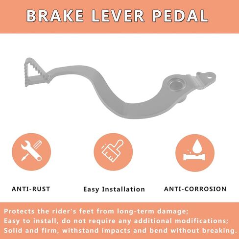 Motorcycle Brake Pedal Foot Lever Replacement for Honda CRF150R 2007-2025 CRF150R (Big Wheel) 2020-2025 CRF150RB 2007-2019 Brake Lever Pedal (Sliver) in Saudi Arabia