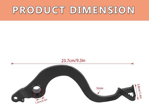 Motorcycle Brake Pedal Foot Lever Replacement for Honda CRF150R 2007-2025 CRF150R (Big Wheel) 2020-2025 CRF150RB 2007-2019 Brake Lever Pedal (Sliver) in Saudi Arabia