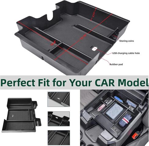 صينية تنظيم وحدة التحكم المركزية السوداء متوافقة مع ملحقات Chevy Silverado/GMC Sierra 1500 و2020-2022 2023 Silverado/Sierra 2500HD 3500HD (وحدة تحكم كاملة مع مقاعد دلو فقط) in Kuwait