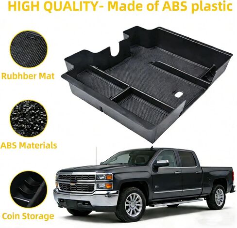 صينية تنظيم وحدة التحكم المركزية السوداء متوافقة مع ملحقات Chevy Silverado/GMC Sierra 1500 و2020-2022 2023 Silverado/Sierra 2500HD 3500HD (وحدة تحكم كاملة مع مقاعد دلو فقط) in Kuwait