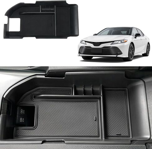 Middle Console Armrest Organizer Fit for Chevy Trax 2024 2025, Car Storage Box Accessories ABS Black Arm Rest Insert Organizer Secondary Tray Case in Kuwait