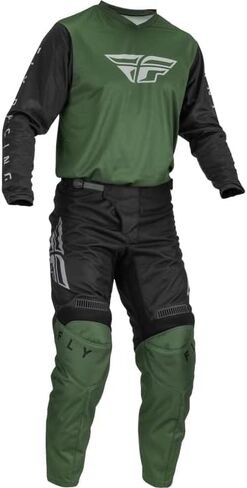 Fly Racing 2023 F-16 Olive Green/Black Adult Moto Gear Set - Pant and Jersey Combo in Saudi Arabia
