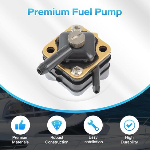 مضخة الوقود 18-7350 مع حشية متوافقة مع جونسون Evinrude 6hp 8hp 9.9hp 15hp محرك Seahorse الخارجي مضخة الوقود لاستبدال 397839 391638 395091 397274 Mallory 9-35350 in Kuwait