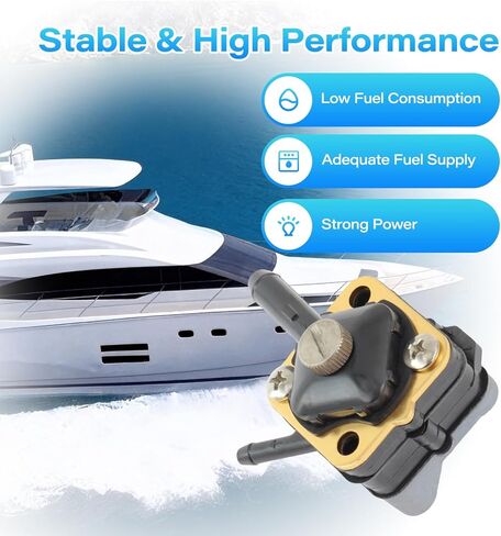 مضخة الوقود 18-7350 مع حشية متوافقة مع جونسون Evinrude 6hp 8hp 9.9hp 15hp محرك Seahorse الخارجي مضخة الوقود لاستبدال 397839 391638 395091 397274 Mallory 9-35350 in Kuwait