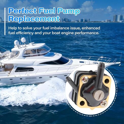 مضخة الوقود 18-7350 مع حشية متوافقة مع جونسون Evinrude 6hp 8hp 9.9hp 15hp محرك Seahorse الخارجي مضخة الوقود لاستبدال 397839 391638 395091 397274 Mallory 9-35350 in Kuwait