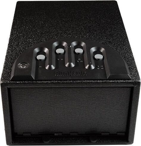 GunVault MiniVault GV1000 خزنة رقمية واحدة قياسية - مسدس آمن للوصول السريع مع لوحة مفاتيح No-Eyes®، وباب زنبركي، وتنبيه للعبث، وهيكل فولاذي بمقياس 16 in Saudi Arabia