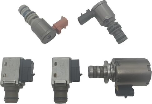 طقم الملف اللولبي الرئيسي لناقل الحركة المكون من 5 قطع لسيارة GMC Cadillac Chevy 4L60E/4L65E/4L70E - استبدال الأجزاء المجددة A/B Shift و3-2 Downshift وEPC وTCC (2003-On) in Saudi Arabia