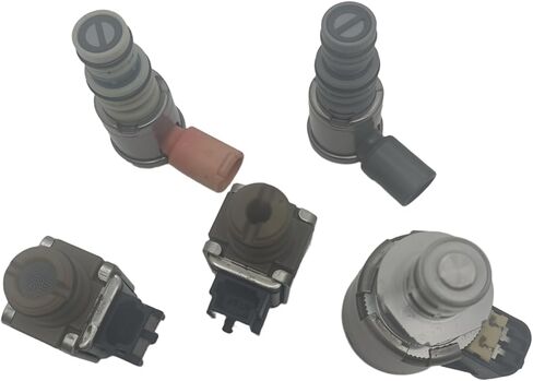طقم الملف اللولبي الرئيسي لناقل الحركة المكون من 5 قطع لسيارة GMC Cadillac Chevy 4L60E/4L65E/4L70E - استبدال الأجزاء المجددة A/B Shift و3-2 Downshift وEPC وTCC (2003-On) in Saudi Arabia