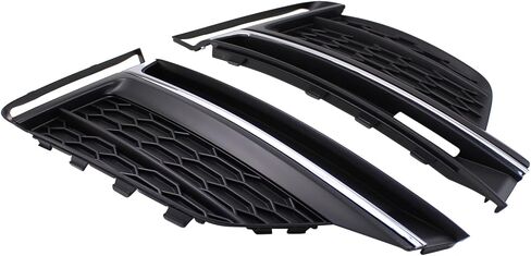 2Pcs Front Driver and Passenger Side Fog Light Grille Cover for Audi A5 Quattro, A5 Sportback, S5, S5 Sportback 2018-2019 in Saudi Arabia