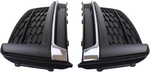 2Pcs Front Driver and Passenger Side Fog Light Grille Cover for Audi A5 Quattro, A5 Sportback, S5, S5 Sportback 2018-2019 in Saudi Arabia