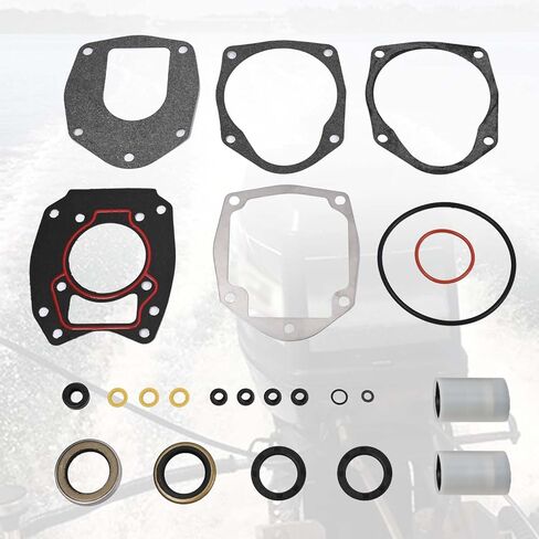 Lower Unit Gearcase Seal Kit 43035A4 26-43035A4 Compatible with Mercury Mariner 30-125 HP Outboard Motor Replace Sierra 18-2626 GLM 87590 Mallory 9-74200 26-43035A1 26-43035A2 26-43035A3 in Saudi Arabia
