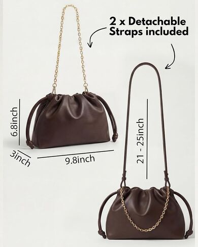 Apryl Clutch Purses for Women - Evening Bag - Small Going Out Purse - Soft PU Leather Handbag with Adjustable Crossbody Strap in Saudi Arabia