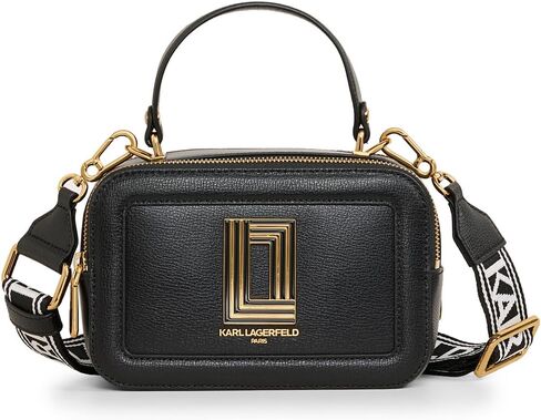 KARL LAGERFELD Paris Women's Simone Crossbody Bag, Black, One Size in Saudi Arabia