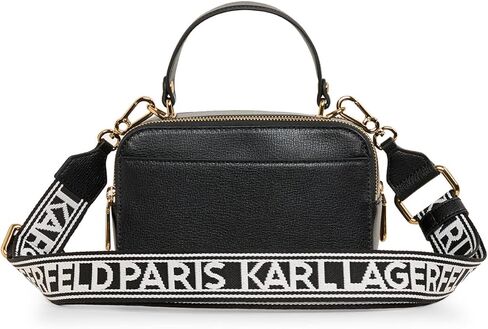 KARL LAGERFELD Paris Women's Simone Crossbody Bag, Black, One Size in Saudi Arabia