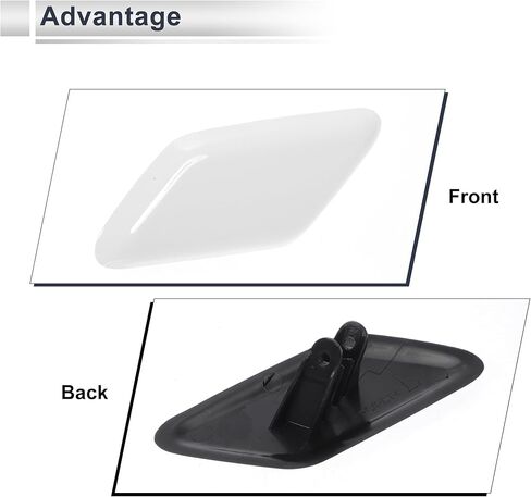 Front Left Side Bumper Headlight Washer Nozzle Cover Cap for Volvo C30 2010-2011 Bumper Trim Nozzle Cover No.39863927 White 1 Pcs in Saudi Arabia