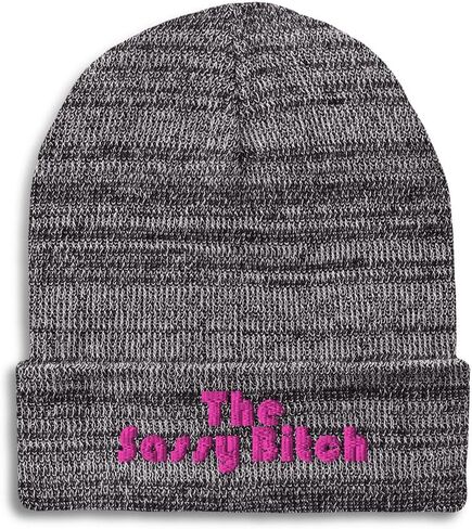 Beanies for Men The Sassy Bitch Skull Cap Winter Hats for Women Acrylic 1 Size in Saudi Arabia