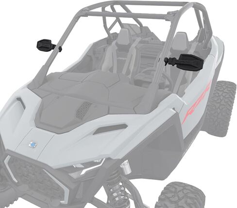 Polaris Side View Convex Pro Armor Mirrors for RZR, ROPS Mounted, Set of 2, 2891232 in Saudi Arabia