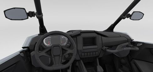 Polaris Side View Convex Pro Armor Mirrors for RZR, ROPS Mounted, Set of 2, 2891232 in Saudi Arabia