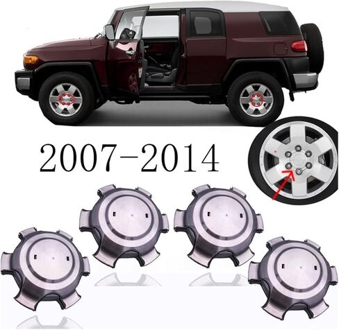 عجلة مركز غطاء محور حافة متوافق مع تويوتا FJ كروزر 2007-2014 غطاء مركز عجلة محور OEM 42603-35840 4 قطعة/الوحدة in Saudi Arabia