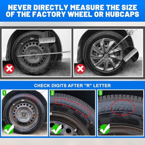 14 Inch Hubcaps Set of 4 Matte Black Wheels Rims Covers PP Material Universal Hubcaps Snap On Steel Wheel Tire Cover Automotive Replacement Accessories for Most Cars Truck SUV(14-Inch, 4-Packs) in Saudi Arabia