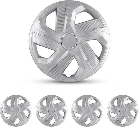 14 Inch Hubcaps Set of 4 Matte Black Wheels Rims Covers PP Material Universal Hubcaps Snap On Steel Wheel Tire Cover Automotive Replacement Accessories for Most Cars Truck SUV(14-Inch, 4-Packs) in Saudi Arabia