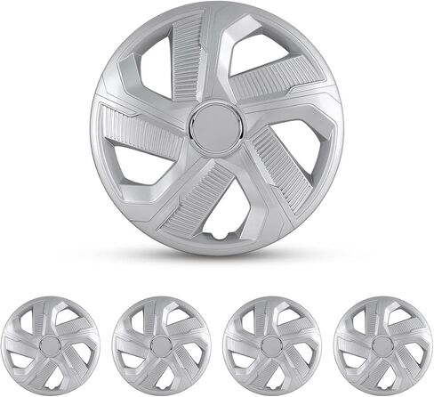 14 Inch Hubcaps Set of 4 Matte Black Wheels Rims Covers PP Material Universal Hubcaps Snap On Steel Wheel Tire Cover Automotive Replacement Accessories for Most Cars Truck SUV(14-Inch, 4-Packs) in Saudi Arabia
