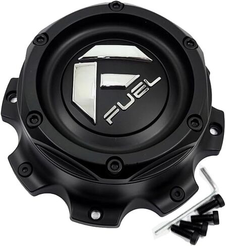 Fuel Matte Black Center Cap 6-3/4"OD Bolt-On Dually Closed-End 1004-10MB 1PC in Saudi Arabia